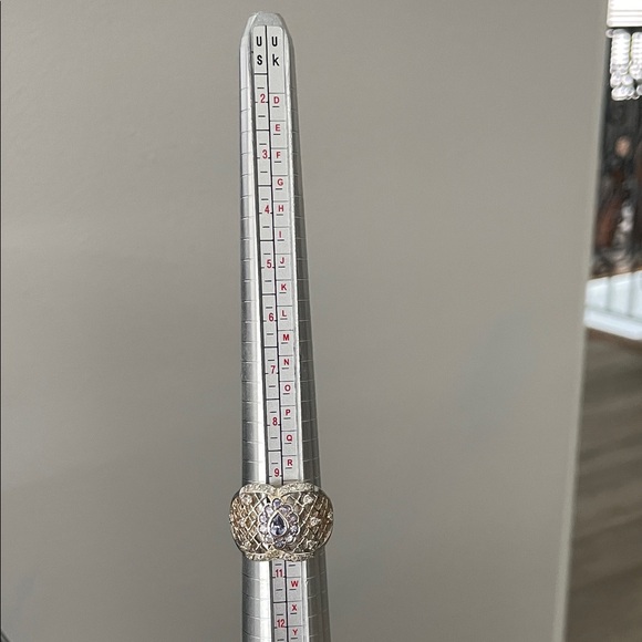 Sterling Silver Women's Ring with Tanzanite Stones - Picture 7 of 12